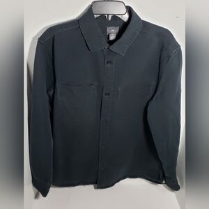 H&M Charcoal Button-Down Two Pocket Shirt Men's Size M